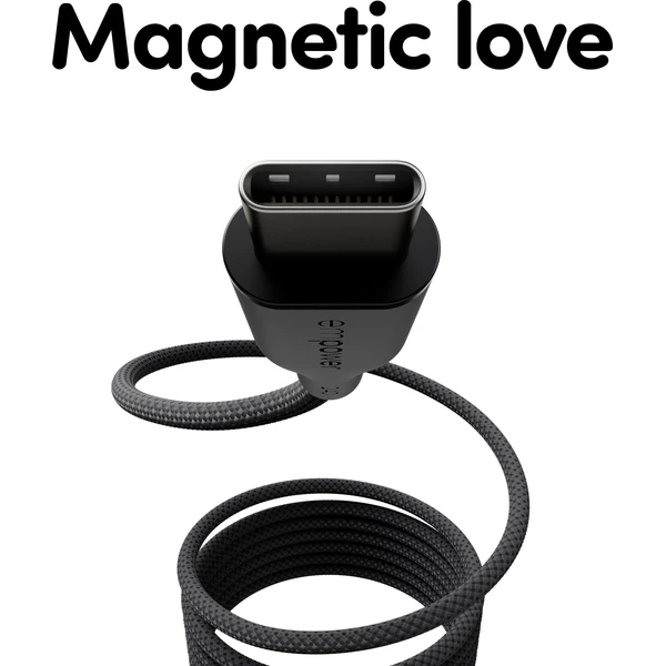 PanzerGlass USB-C/USB-C magnetický napájací kábel 240W 1,5m čierny - Káble a redukcie - Obrázok H63J000K01