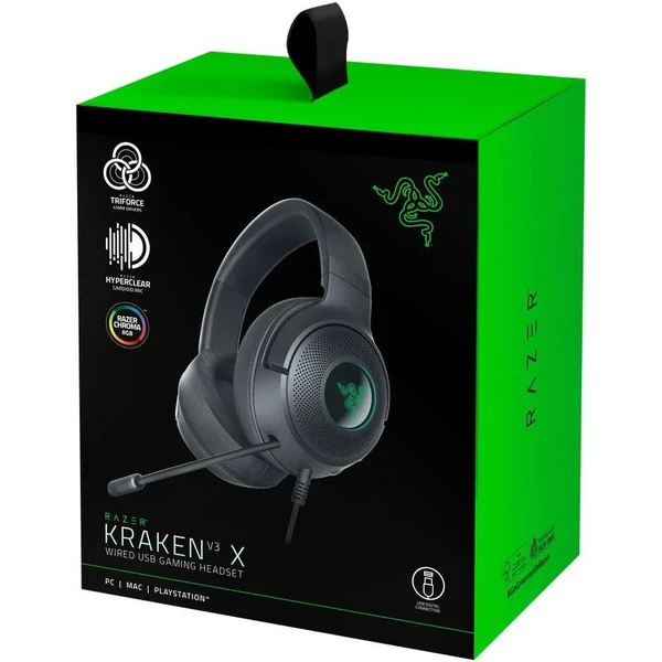 Razer Kraken V3 X USB - Slúchadlá - Obrázok H640000N01