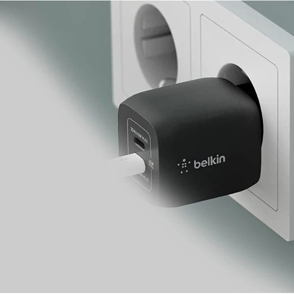 Belkin BOOST CHARGE™ Duálna 45W USB-C Power Delivery GaN PPS nabíjačka, čierna - Nabíjačky - Obrázok H66K000K01