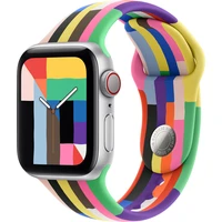 Apple Watch 41/40/38mm Pride Edition športový remienok M/L - Remienky