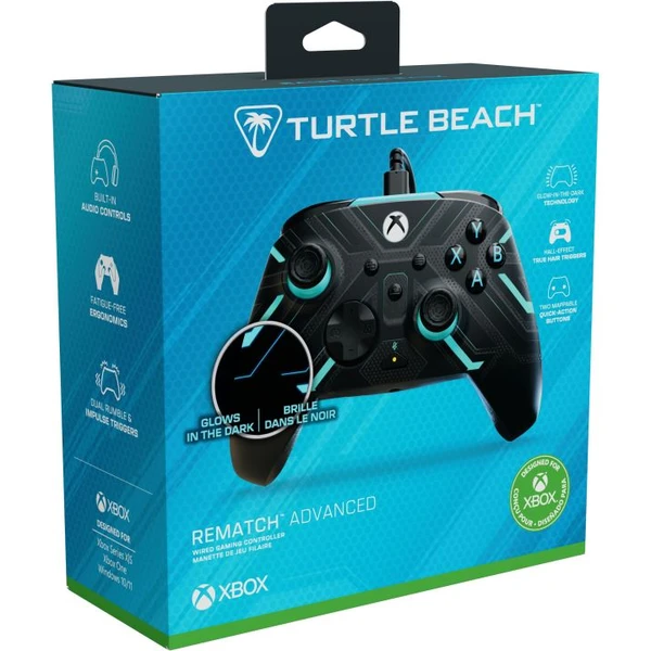 Turtle Beach herný ovládač Rematch Advanced Glow Titan Steel (XBOX/PC) - Herné ovládače - Obrázok H6QH000K01