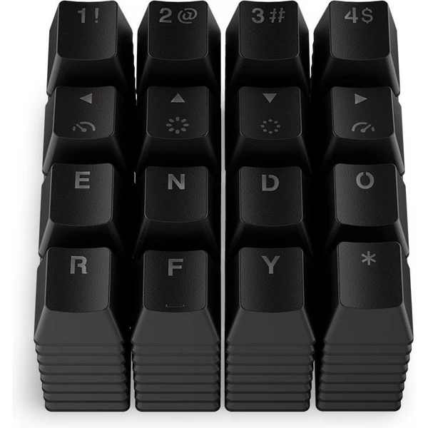 Endorfy KC124 BK Dbl. Shot PBT náhradné klávesy čierne - Náhradné klávesy - Obrázok H707G00101