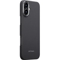 Pitaka MagEZ Case 5 MagSafe kryt iPhone 16 Plus Black/Grey Twill - Puzdra