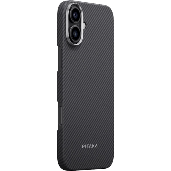 Pitaka MagEZ Case 5 MagSafe kryt iPhone 16 Plus Black/Grey Twill - Puzdra - Hlavný obrázok