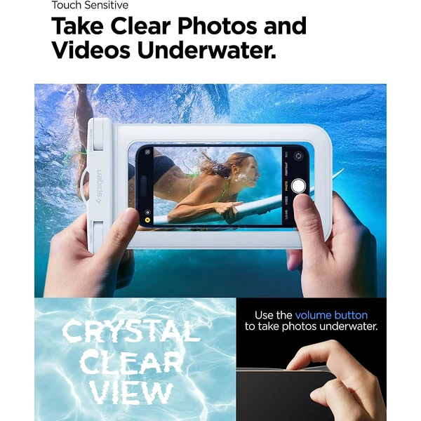 Spigen Aqua Shield vodeodolné púzdro A601 2 Pack biele - Puzdra - Obrázok H7F3000701
