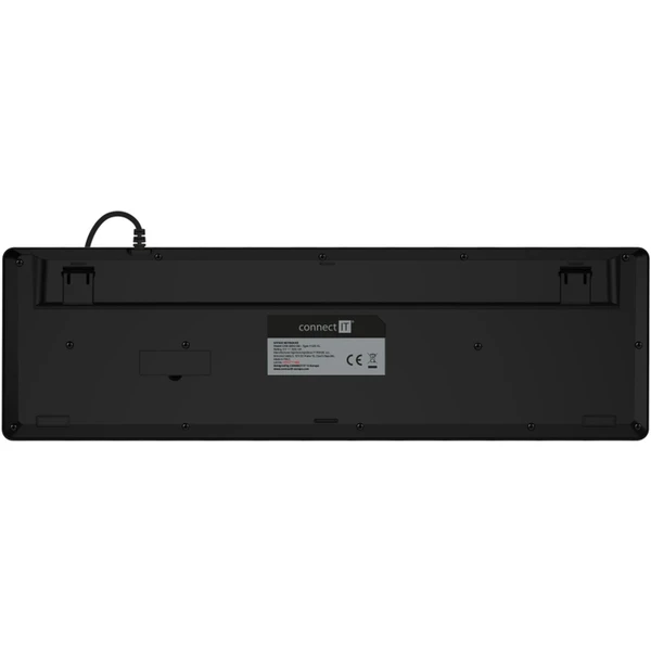 CONNECT IT DOODLE kancelárska drôtová bielo podsvietená USB klávesnica, CZ + SK verzia čierna - Klávesnice - Obrázok H7N0000P01