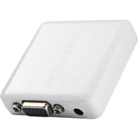 PremiumCord VGA + 3,5mm -> HDMI elektronický adaptér biely - Káble a redukcie