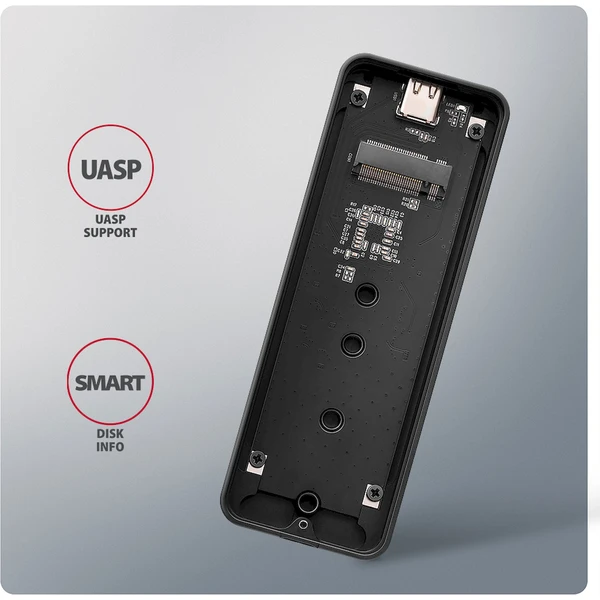 AXAGON EEM2-20G externý SSD disk čierny - Externé boxy - Obrázok H84D000L01