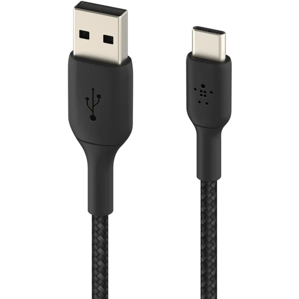 Belkin BOOST Charge opletený napájací kábel USB-C/USB-A 2m čierny - Káble a redukcie - Obrázok H8C9400301