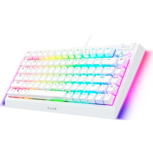 Razer BlackWidow V4 75% herná klávesnica (US) biela - Klávesnice - Obrázok H8I8G00101