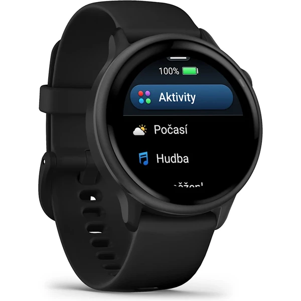 Garmin vívoactive 6 Slate s čiernym remienkom - Inteligentné hodinky - Obrázok H8NE000J01
