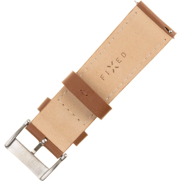 FIXED Leather Strap kožený remienok so šírkou 20mm pre smartwatch hnedý - Remienky - Obrázok H95E300401