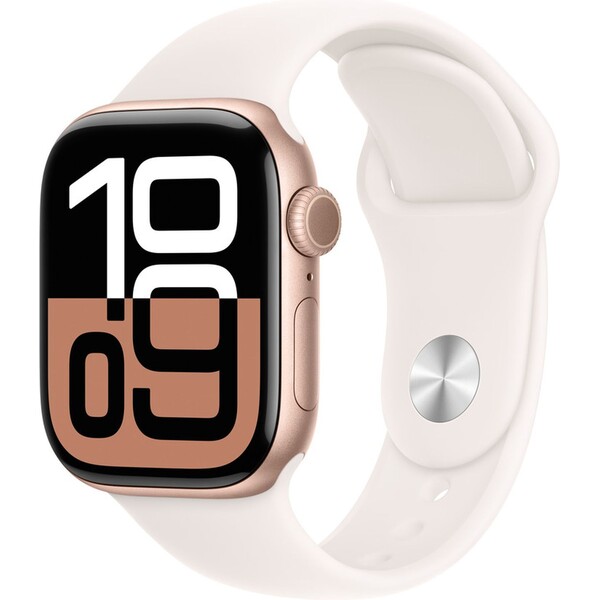 Apple Watch 41/40/38mm svetlo rumenný športový remienok M/L