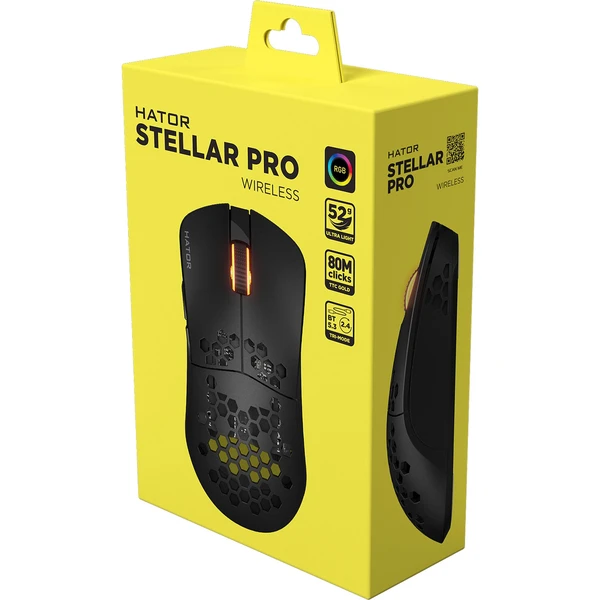 HATOR Stellar PRO bezdrôtová herná myš čierna - Myši - Obrázok H9AE000J01