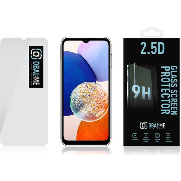 Obal:Me 2.5D tvrdené sklo Samsung Galaxy A14 5G číre - Ochranné fólie a sklo - Obrázok H9K6000701
