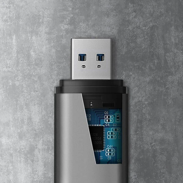 AXAGON CRESAC USB3.2 Gen 1 TypeC + TypeA externá čítačka kariet SD/microSD podpora UHSI - Čítačky pamäťových kariet - Obrázok H9ZHF00101