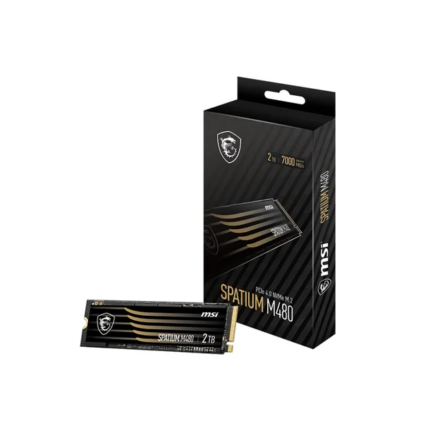 MSI SSD SPATIUM M480 2TB PCIe 4.0 NVMe M.2 - SSD - Obrázok HA1MF00101