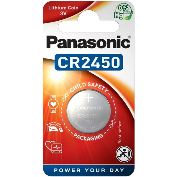 Panasonic CR2450 (gombíková) lítiová batéria (1ks) - Batérie - Hlavný obrázok