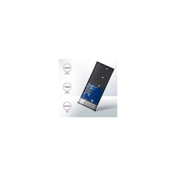 AXAGON externý box pre M.2 SATA SSD kovový USB-C 3.2 - Externé boxy - Obrázok HA60700301