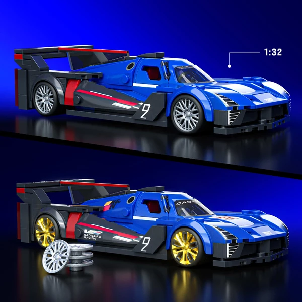 Mattel Brick Shop zostaviteľný model Hot Wheels - Cadillac Project GTP Hypercar (Speed ??series) - Stavebnica - Obrázok HA6L000K01