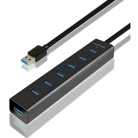 AXAGON HUESA7BP 7x USB3.0 ALU  - USB huby