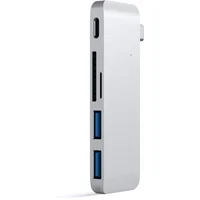 Satechi Passthrough USB hub pre MacBook strieborný - USB huby