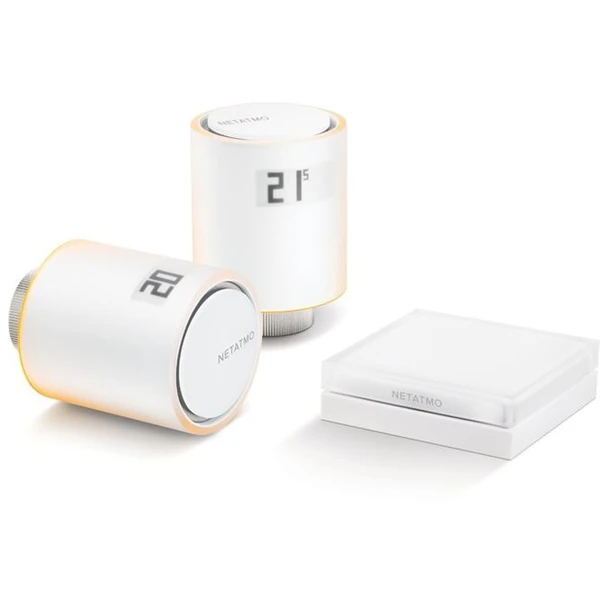 Netatmo Smart Radiator Valves Starter Pack chytré termostatické hlavice (2 ks) - Termohlavica - Hlavný obrázok
