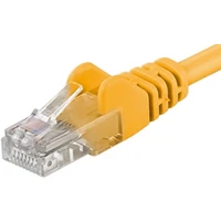 PremiumCord RJ45/RJ45 Cat6 UTP prepojovací kábel 2m žltý - Káble a redukcie