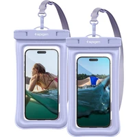 Spigen Aqua Shield Floating vodeodolné púzdro A610 2 Pack fialové - Puzdra