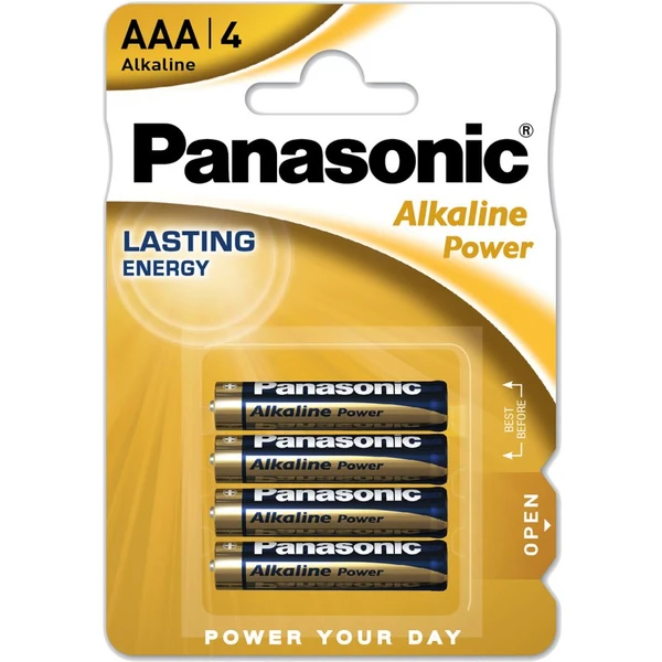 Panasonic Alkaline Power AAA alkalická batéria LR03 (4ks) - Batérie - Hlavný obrázok