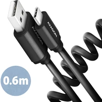 AXAGON TWISTER kábel USB-C - USB-A 0,6m čierny - Káble