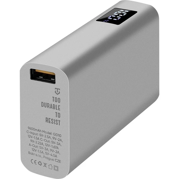 Tactical EDC Brick powerbanka 9600mAh strieborná - Powerbanky - Obrázok HBH5000N01