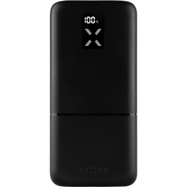 FIXED Zen 30 powerbanka s LCD a PD (Power Delivery), 20W, 30 000 mAh, čierna - Powerbanky - Hlavný obrázok