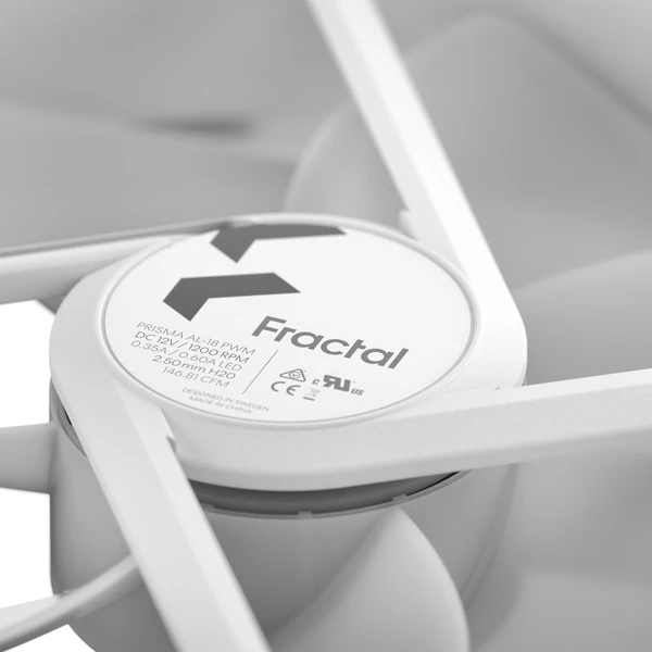 Fractal Design Prisma AL-18 ARGB PWM biely - Ventilátory pre PC - Obrázok HCH8G00101