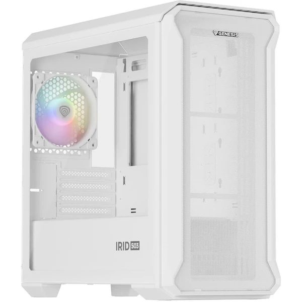 Genesis IRID 503 ARGB LITE biela - Počítačové skrine - Hlavný obrázok