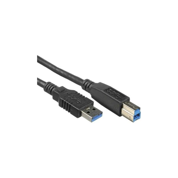 PremiumCord USB-A/USB-B prepojovací kábel 0,5m čierny - Káble a redukcie - Hlavný obrázok