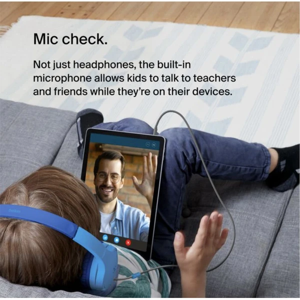 Belkin SOUNDFORM™ Mini detské drôtové slúchadlá modré - Slúchadlá - Obrázok HDCF000O01