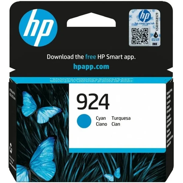 HP 924 cartridge tyrkysová - Cartridge - Hlavný obrázok