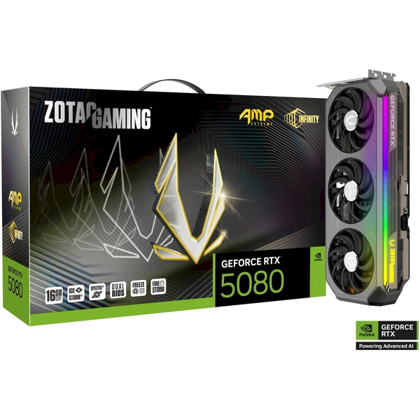 ZOTAC NVIDIA GeForce RTX 5080 AMP Extreme INFINITY - Grafické karty - Obrázok HDLI000K01