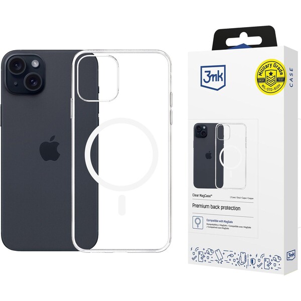 3mk Clear MagCase kryt Apple iPhone 15