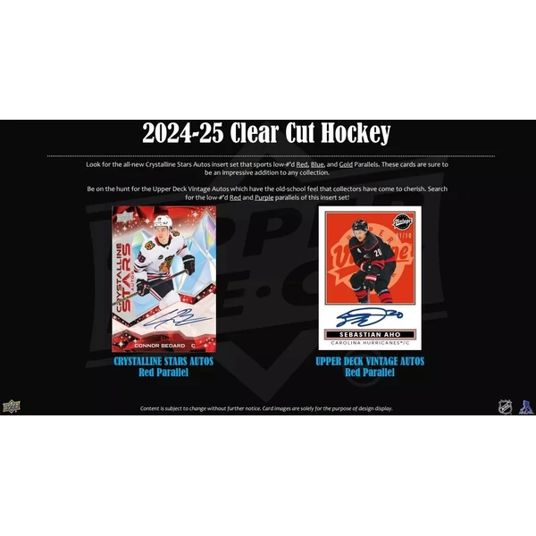 Hokejové karty 2024-25 Upper Deck Clear Cut Hockey Hobby Box - Hokejové karty - Obrázok HDUG000K01
