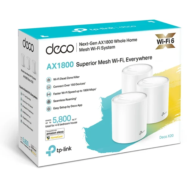 TP-Link Deco X20 mesh systém 2 ks biely - Mesh systémy - Obrázok HDYN600301