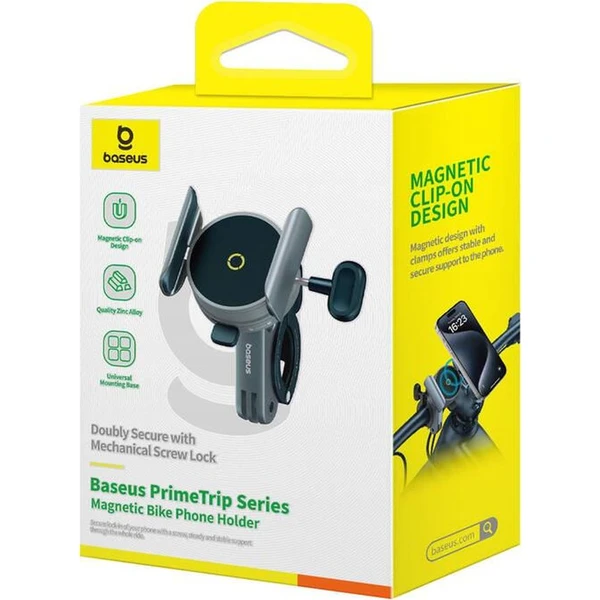Baseus PrimeTrip magnetický držiak na bicykel čierny - Držiaky - Obrázok HE9R000K01