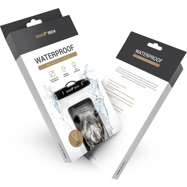RhinoTech AQUA vodeodolné púzdro na mobil 6,9" IPX8 čierna - Puzdra - Obrázok HEF3000K01