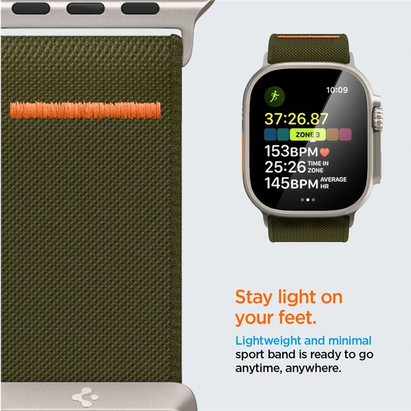 Spigen Lite Fit Ultra remienok Apple Watch 49/46/45/44/42mm zelený - Remienky - Obrázok HEN2000P01