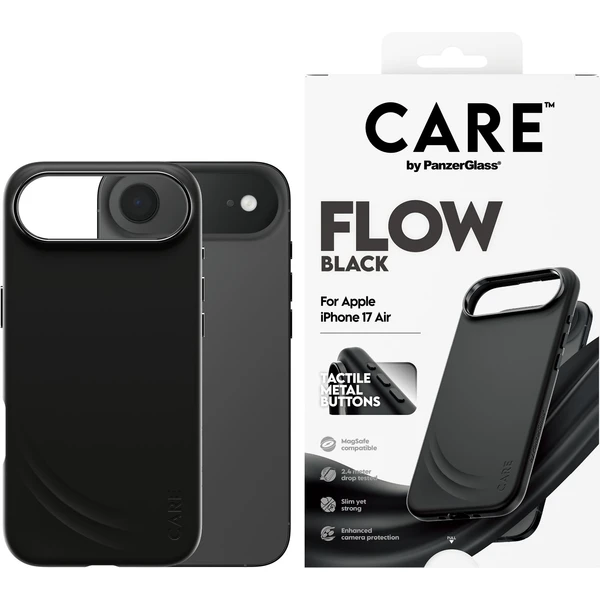 PanzerGlass® CARE Flow kryt s MagSafe Apple iPhone Air čierny - Puzdra - Obrázok HGDH000K01