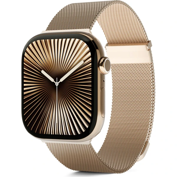 Epico Watch Strap milánsky ťah 42/44/45/46/49mm zlatý - Remienky - Hlavný obrázok