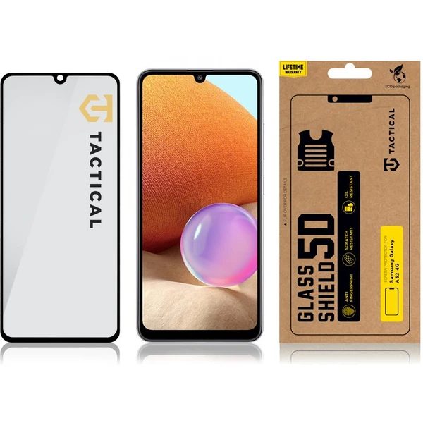 Tactical Glass Shield 5D sklo pre Samsung Galaxy A32 4G čierne - Ochranné fólie a sklo - Obrázok HIAN100501