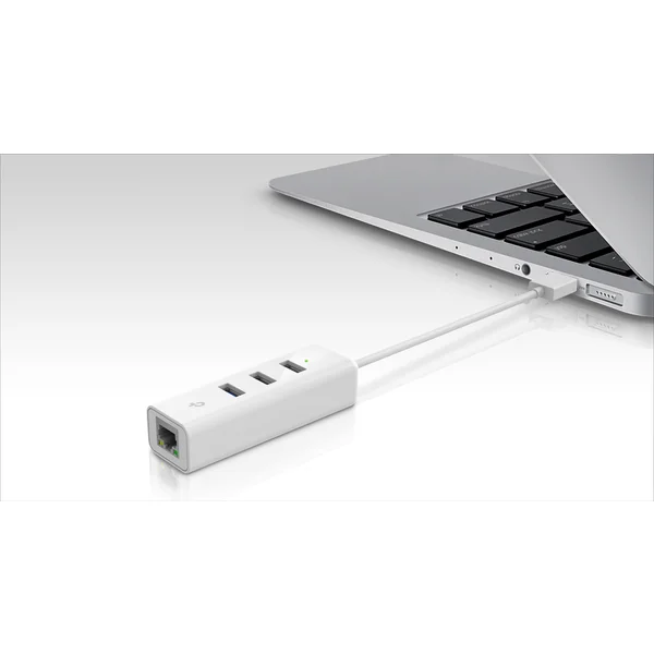 TP-Link UE330 USB 3.0 HUB + adaptér USB 3.0 na Ethernet, biely - USB huby - Obrázok HIGFF00101
