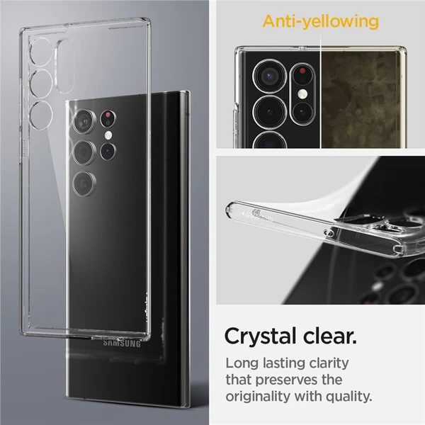 Spigen Liquid Crystal kryt Samsung Galaxy S22 Ultra číry - Puzdra - Obrázok HIGY600301